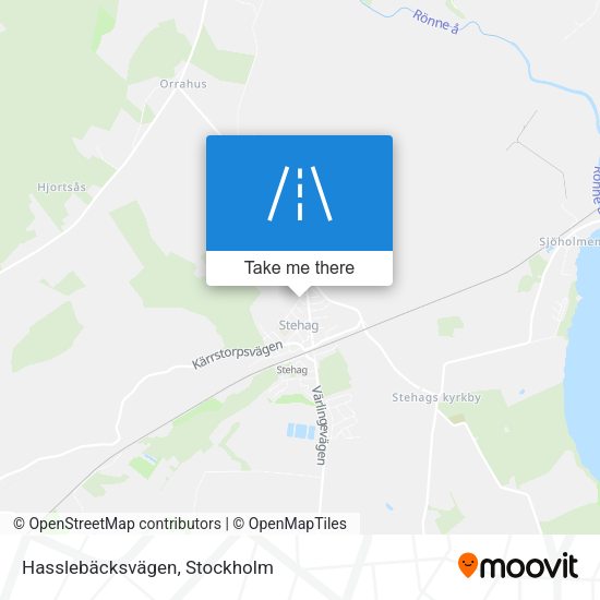 Hasslebäcksvägen map