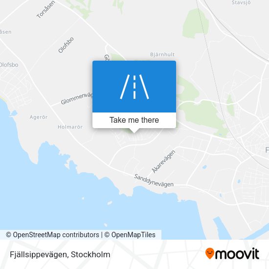 Fjällsippevägen map
