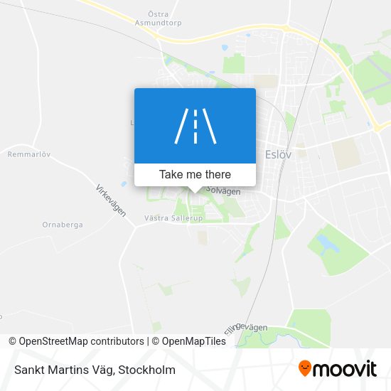 Sankt Martins Väg map