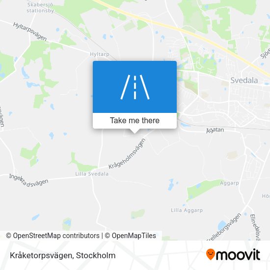 Kråketorpsvägen map
