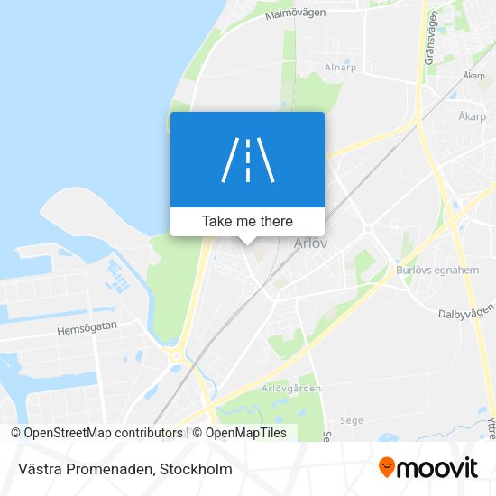 Västra Promenaden map