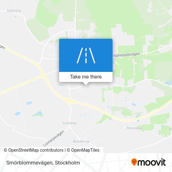 Smörblommevägen map