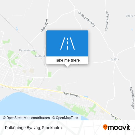 Dalköpinge Byaväg map