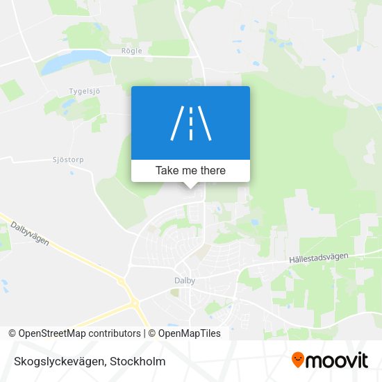 Skogslyckevägen map