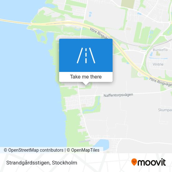 Strandgårdsstigen map