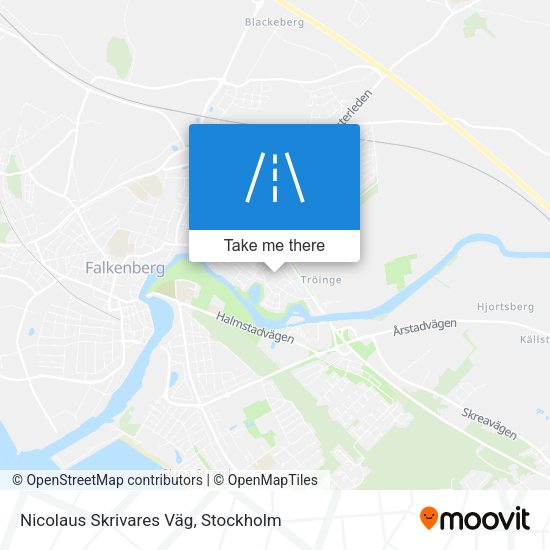 Nicolaus Skrivares Väg map