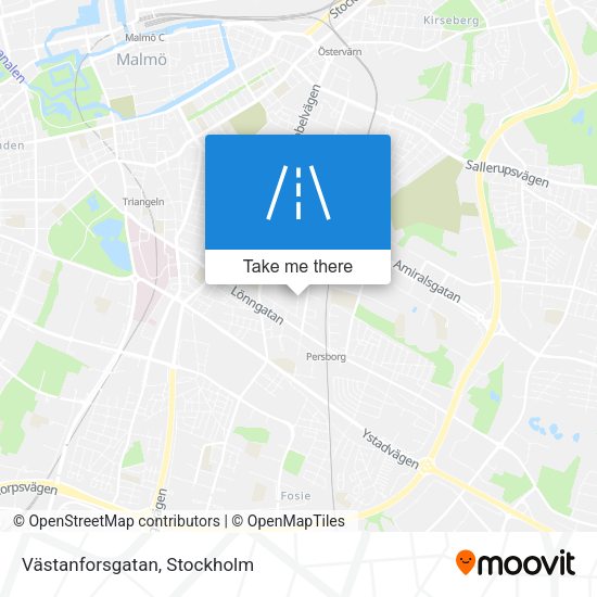 Västanforsgatan map