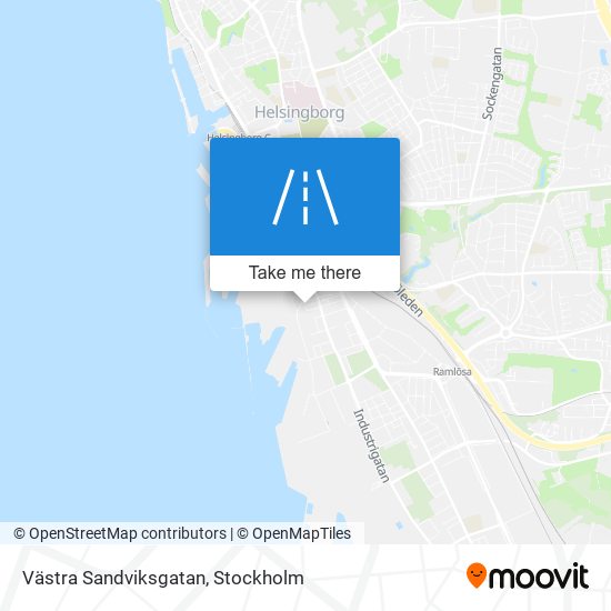 Västra Sandviksgatan map