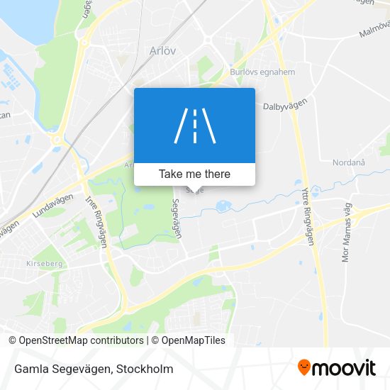 Gamla Segevägen map