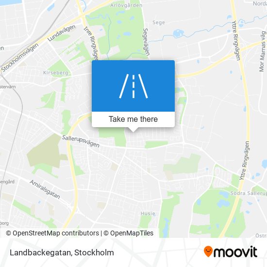 Landbackegatan map