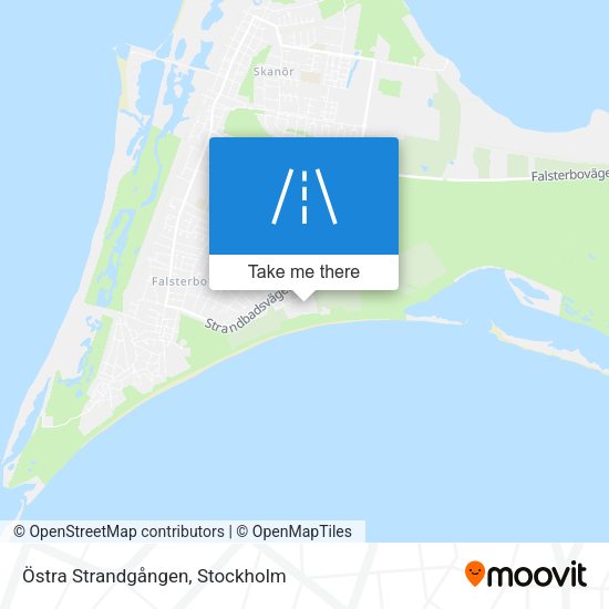 Östra Strandgången map