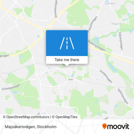Majsåkersvägen map