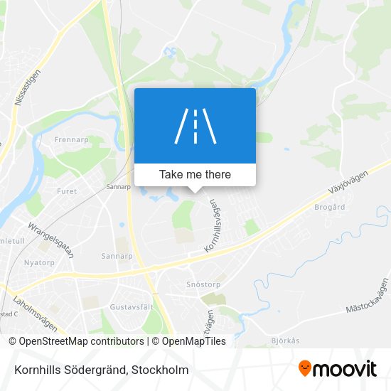 Kornhills Södergränd map