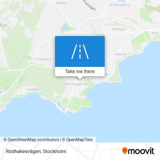 Rödhakesvägen map