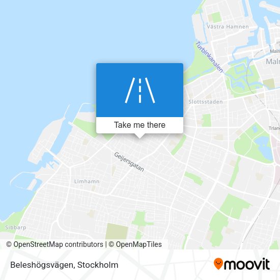 Beleshögsvägen map