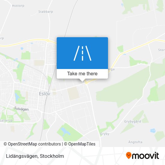 Lidängsvägen map