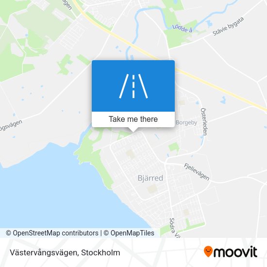 Västervångsvägen map