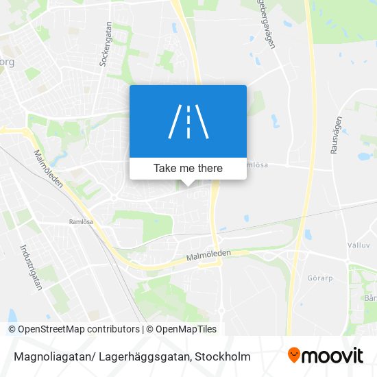 Magnoliagatan/ Lagerhäggsgatan map