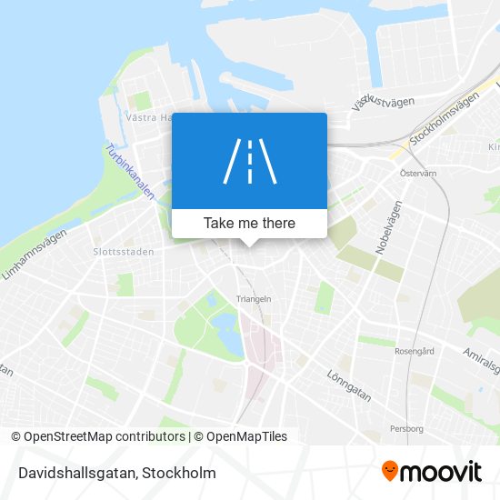 Davidshallsgatan map