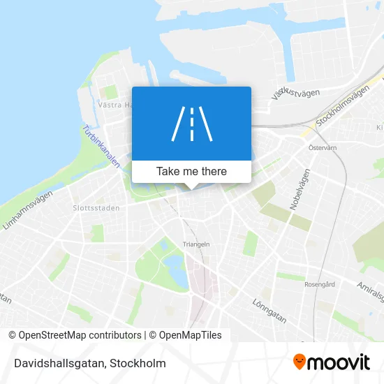 Davidshallsgatan map