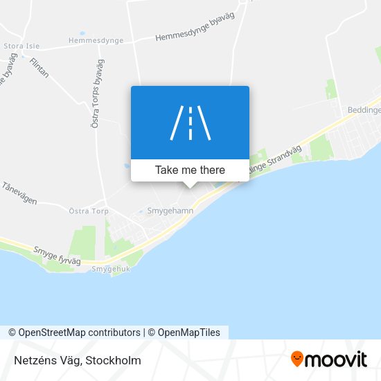 Netzéns Väg map
