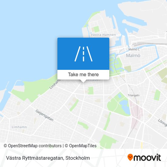 Västra Ryttmästaregatan map