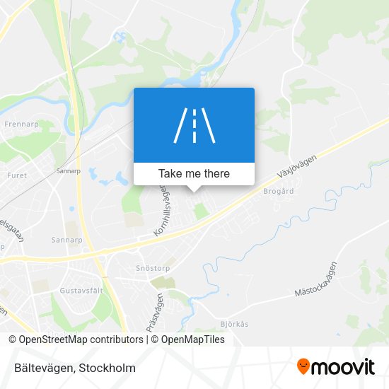 Bältevägen map