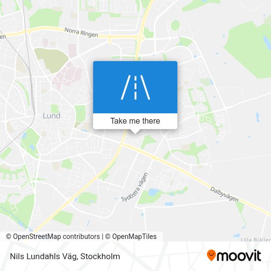 Nils Lundahls Väg map