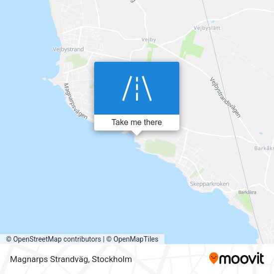 Magnarps Strandväg map