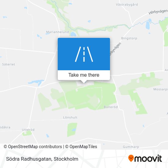 Södra Radhusgatan map