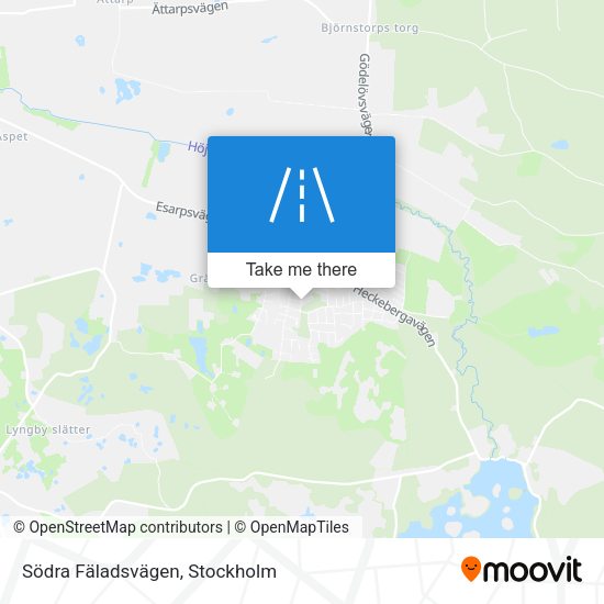 Södra Fäladsvägen map