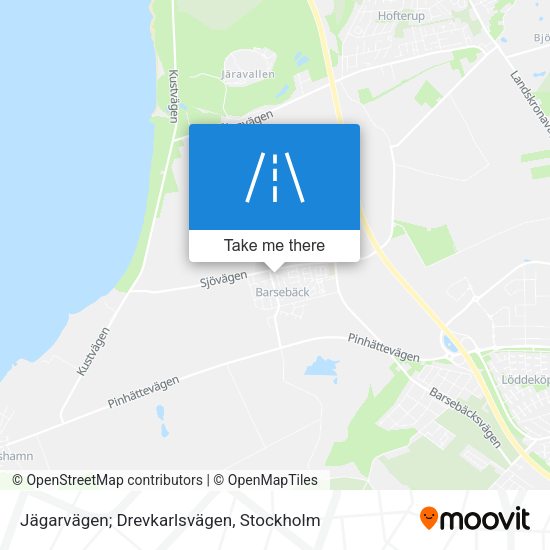 Jägarvägen; Drevkarlsvägen map