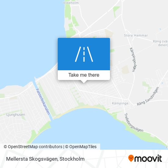 Mellersta Skogsvägen map