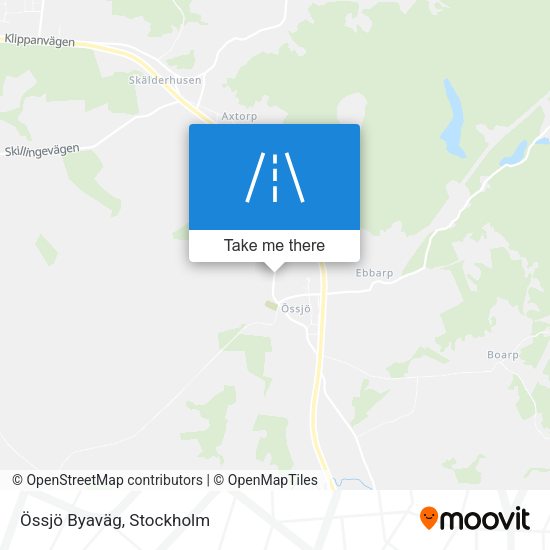 Össjö Byaväg map