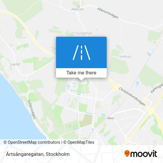 Ärtsångaregatan map