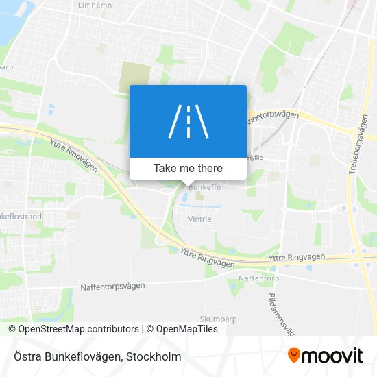 Östra Bunkeflovägen map