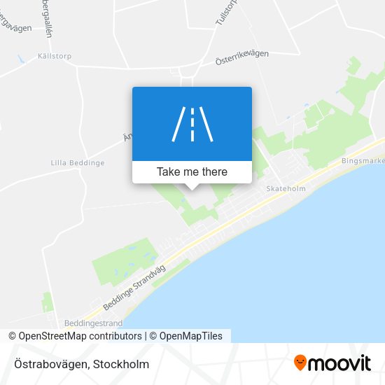 Östrabovägen map