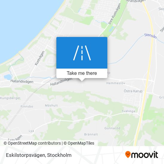 Eskilstorpsvägen map