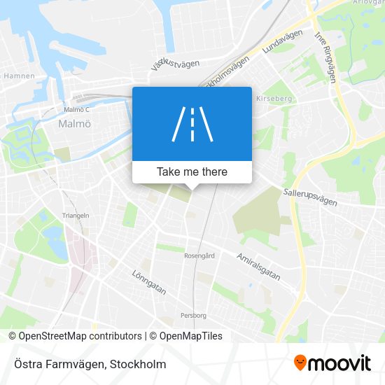 Östra Farmvägen map