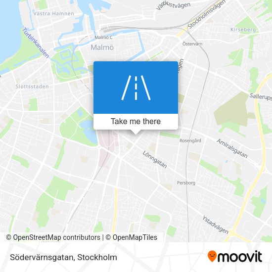 Södervärnsgatan map