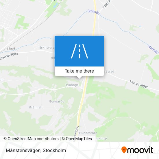 Månstensvägen map