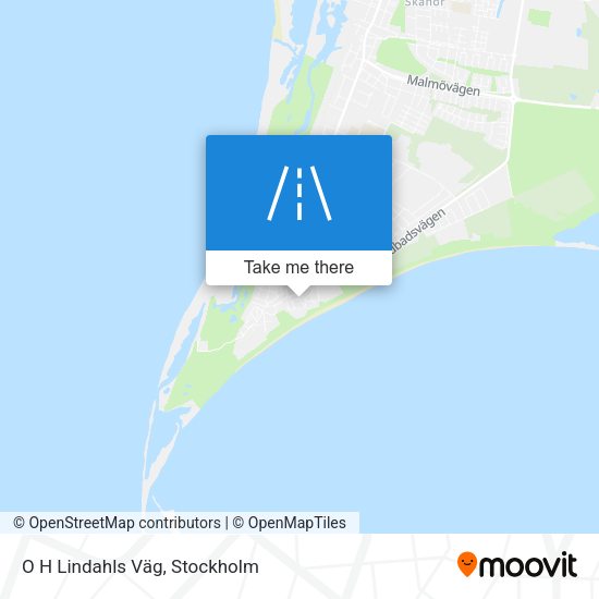 O H Lindahls Väg map