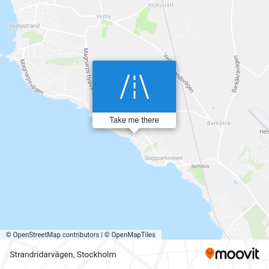 Strandridarvägen map