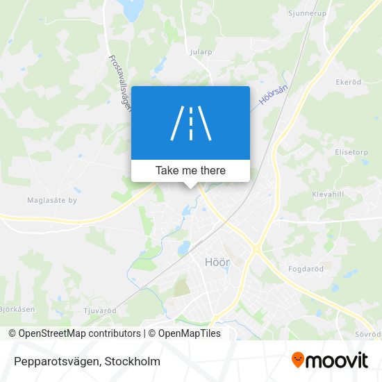Pepparotsvägen map