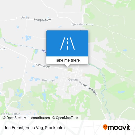 Ida Erenstjernas Väg map