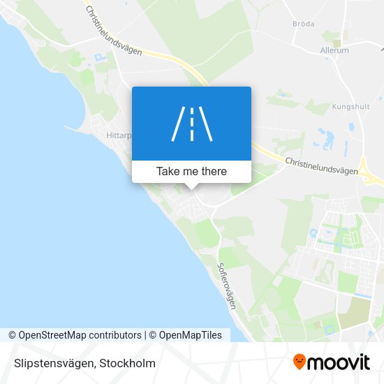 Slipstensvägen map