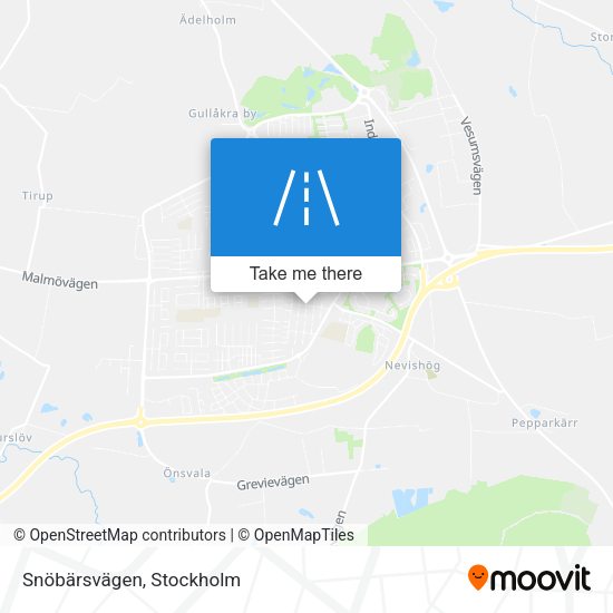 Snöbärsvägen map
