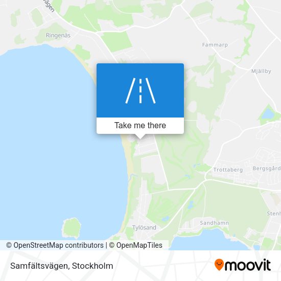 Samfältsvägen map