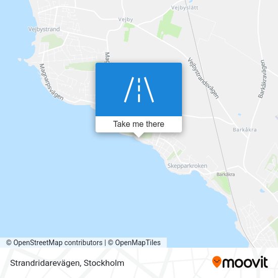 Strandridarevägen map