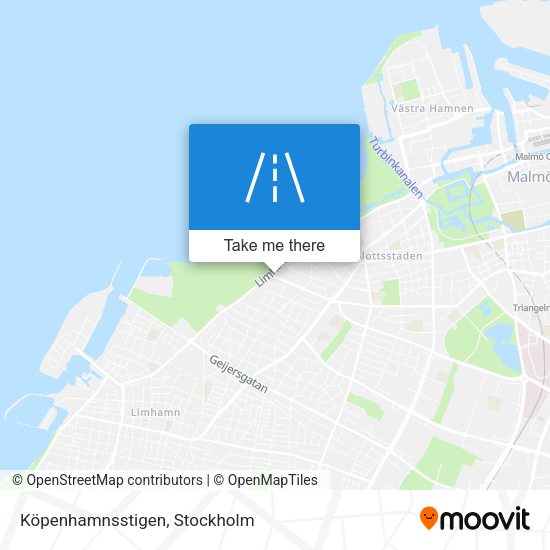 Köpenhamnsstigen map